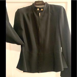Gucci peplum zip front jacket